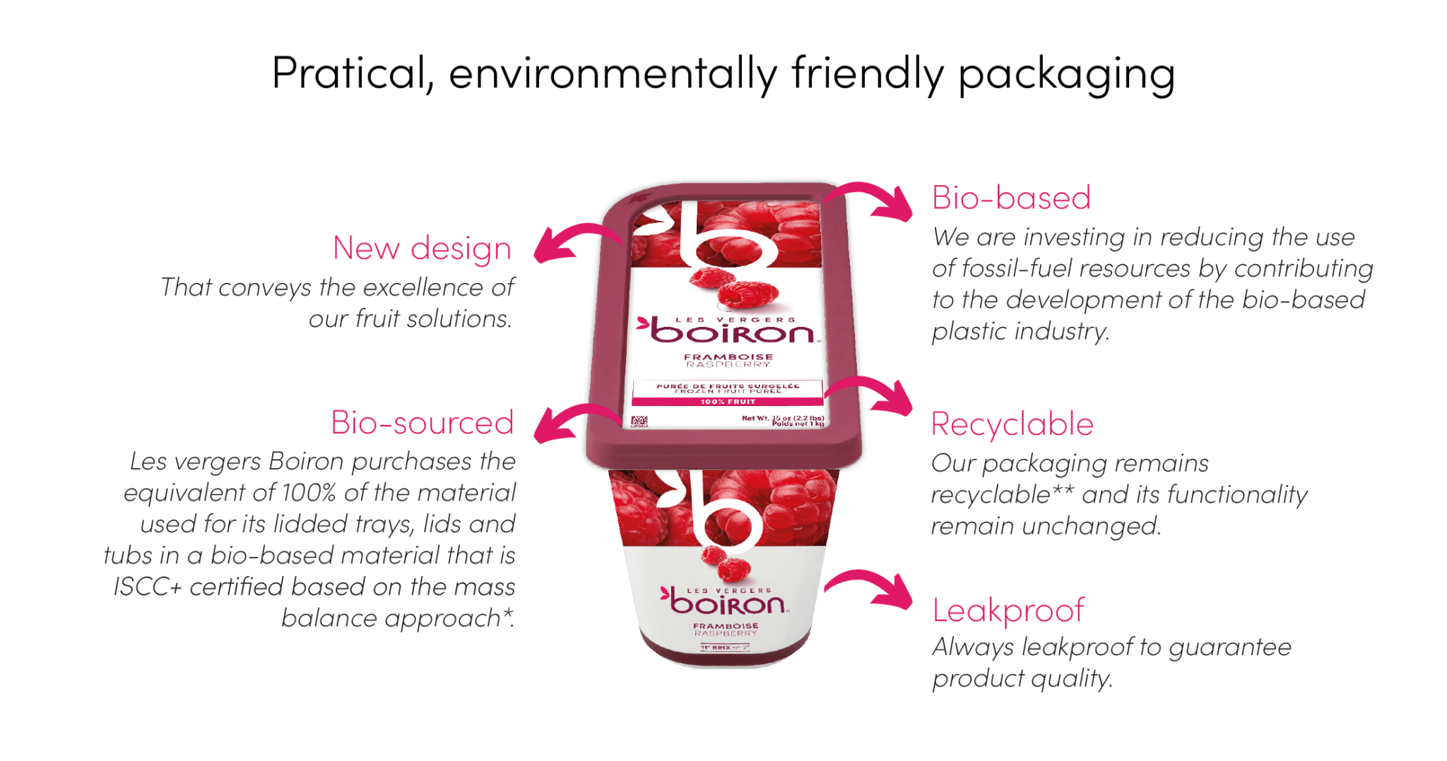 Frozen puree without added sugar